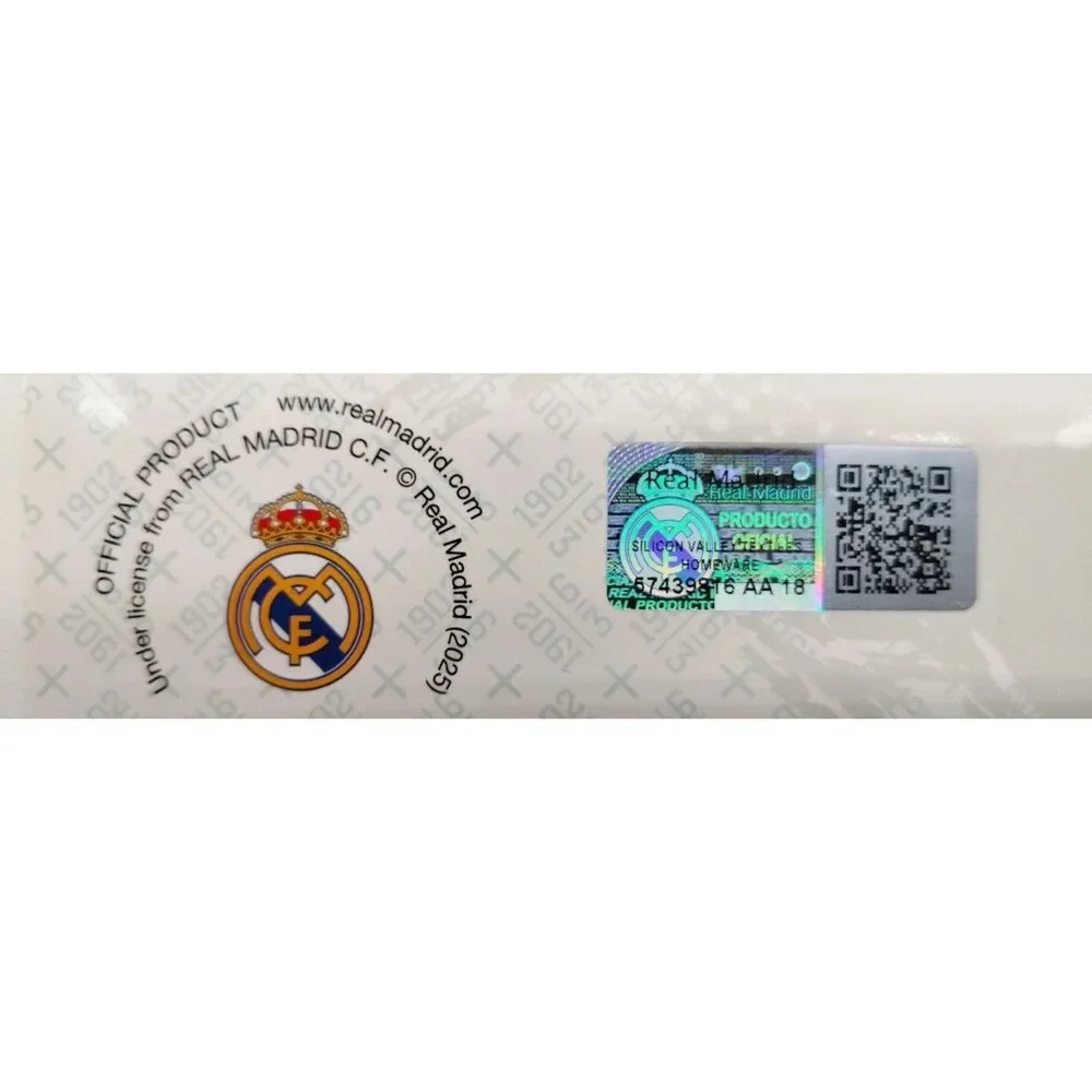 Real Madrid Silk Touch Sherpa Lined Throw Blanket Official Lic Team Logo 50 x 60
